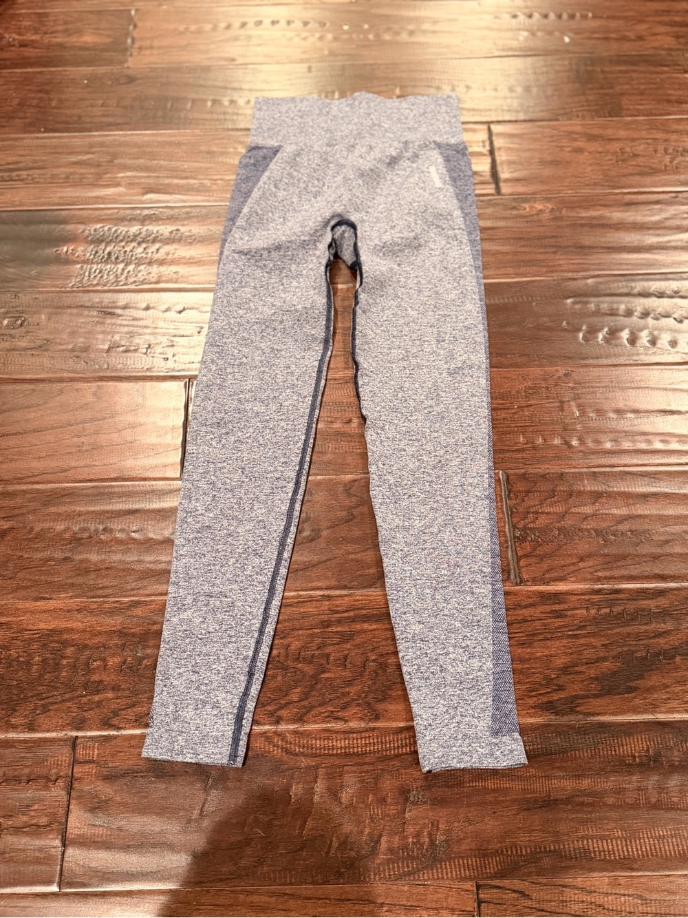 Gymshark Heathered Blue-Gray Seamless Leggings